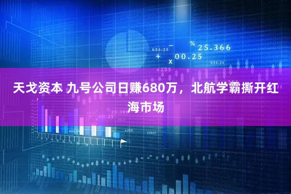 天戈资本 九号公司日赚680万，北航学霸撕开红海市场