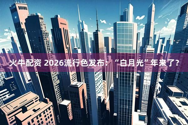 火牛配资 2026流行色发布：“白月光”年来了？